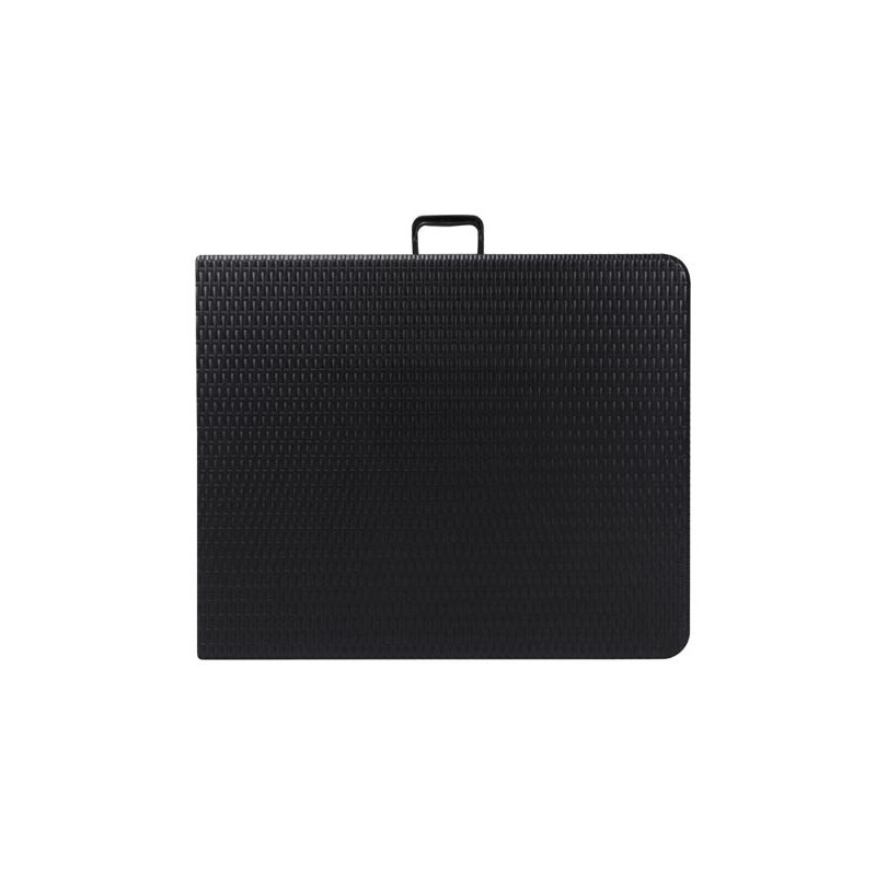Table pliante rotin noire 180x75 cm – Idéale réception | PEREL