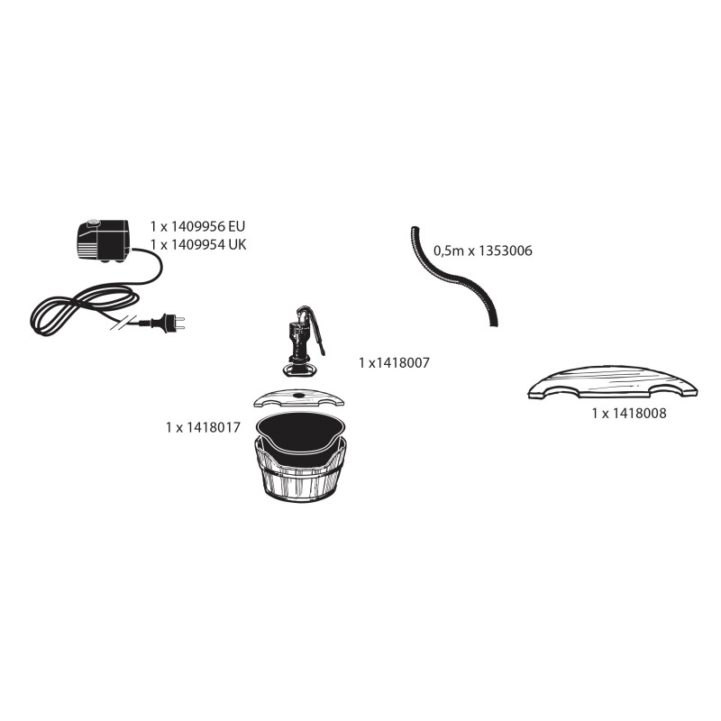 Fontaine pour bassin Newcastle : Élégance et Calme | UBBINK