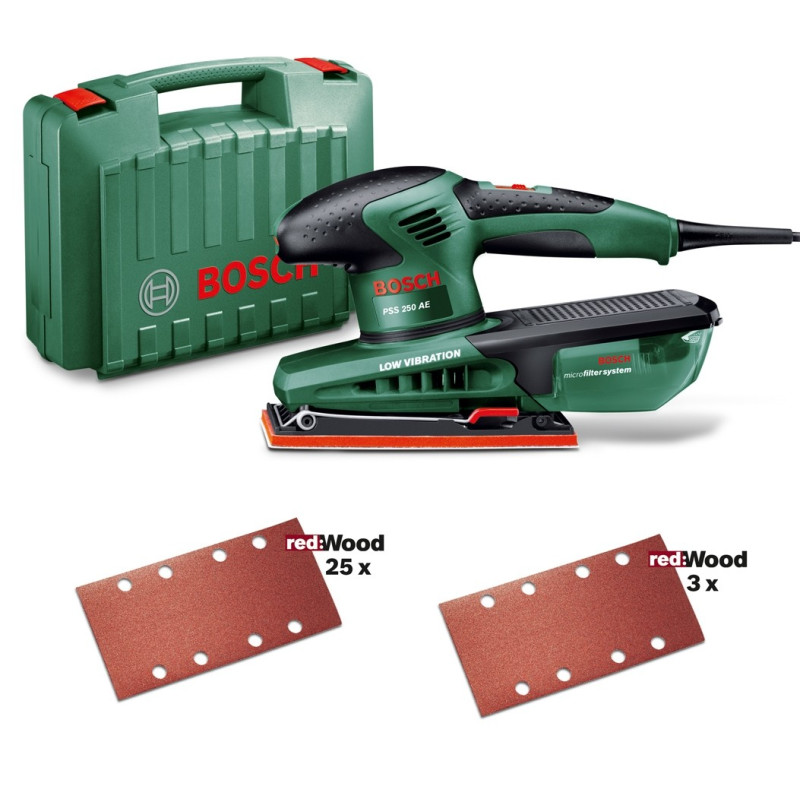 Ponceuse vibrante BOSCH PSS 250 AE – Travail précis | BOSCH Ponceuse vibrante BOSCH PSS 250 AE – Travail précis | BOSCH