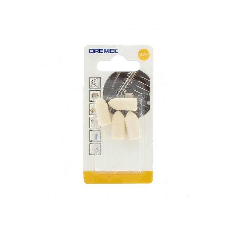 Pointe de polissage DREMEL 10mm – Lot de 4 pour brillance | DREMEL Pointe de polissage DREMEL 10mm – Lot de 4 pour brillance | DREMEL