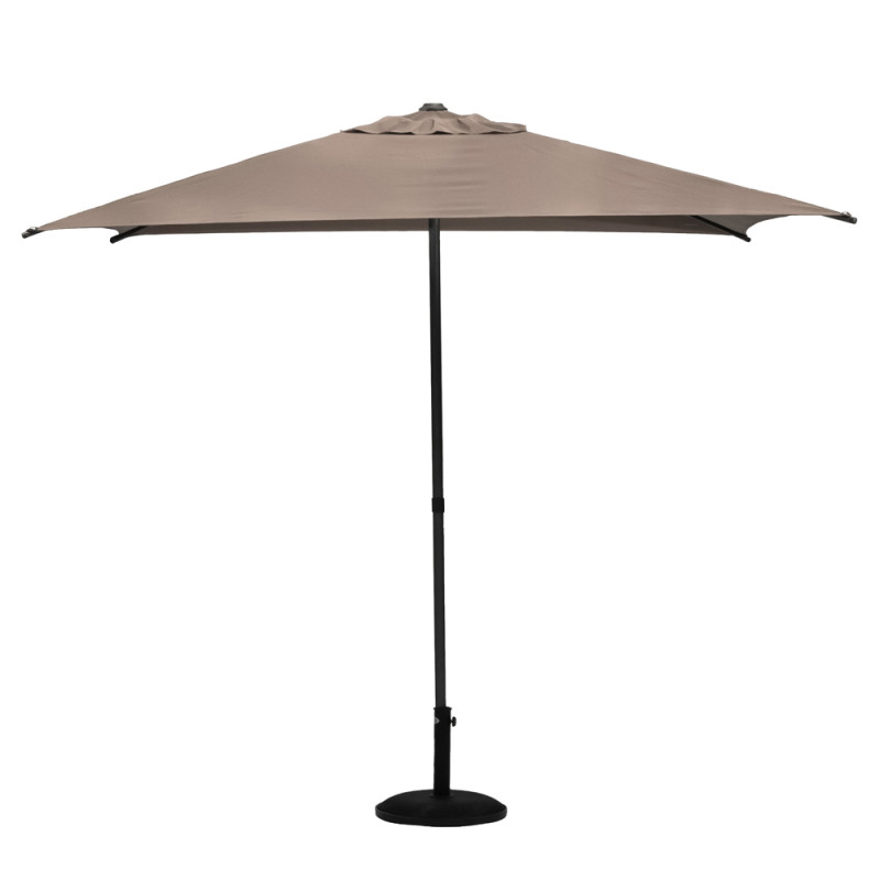 Parasol droit inclinable Soya taupe 250 x 250 cm