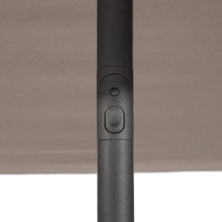 Parasol Soya Taupe 250x250 Inclinable – Ombre & Style | HESPERIDE