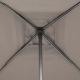 Parasol droit inclinable Soya taupe 250 x 250 cm