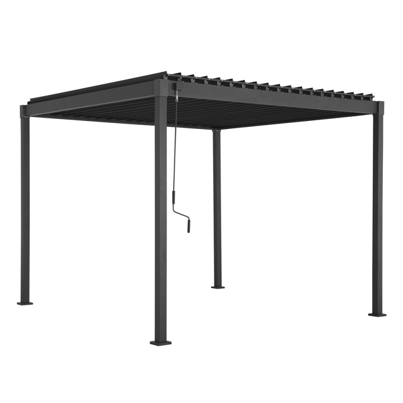 Pergola Hokia en acier 3 x 3 x 2,5 m