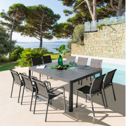 Table de jardin extensible Paradize 142-202cm | HESPERIDE Table de jardin extensible Paradize 142-202cm | HESPERIDE