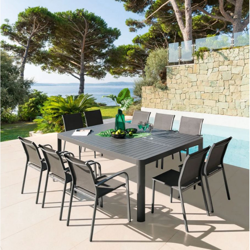Table de jardin extensible Paradize 142-202cm | HESPERIDE Table de jardin extensible Paradize 142-202cm | HESPERIDE