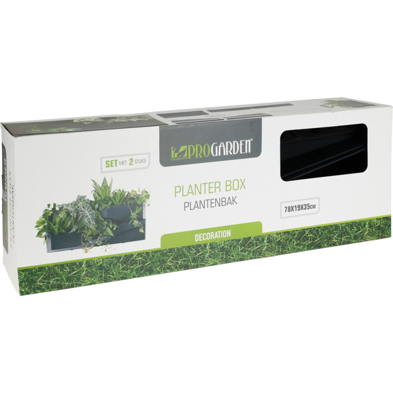 Jardinière Cascade Anthracite 2p – Design Élégant