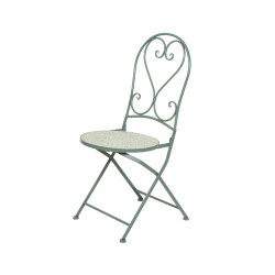 Chaise bistro Eze en fer pliante