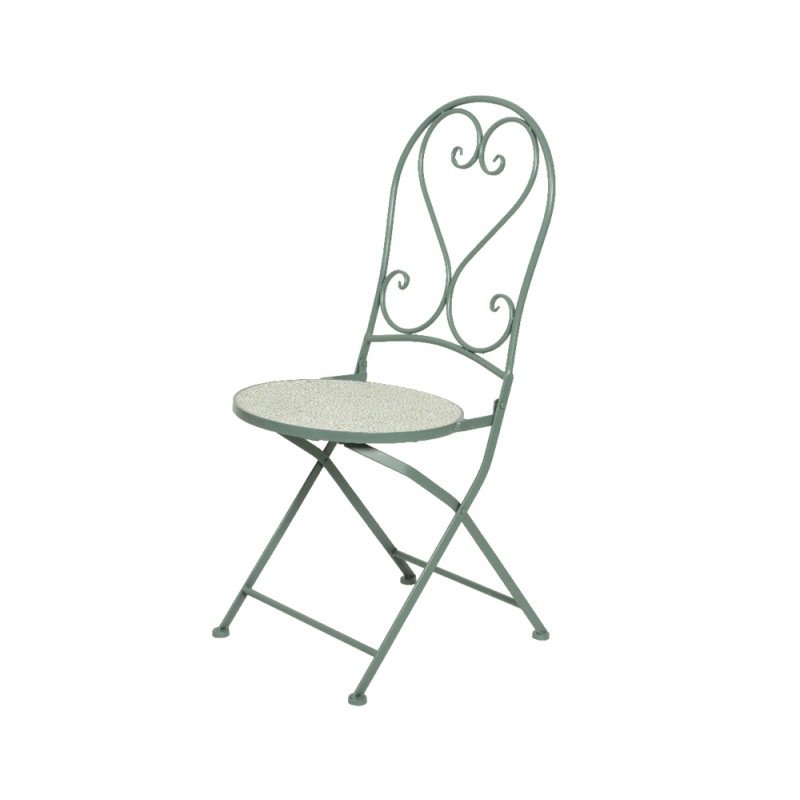 Chaise bistro Eze en fer pliante