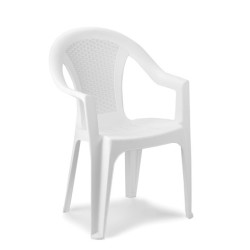 Fauteuil de jardin Ischia blanc – Confort extérieur | IPAEPROGARDEN