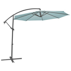 Parasol déporté Alto III bleu island Ø 300 cm – Ombre & Style


