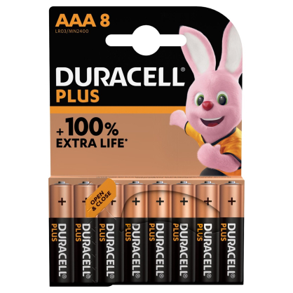 Pile alcaline AAA Plus 1,5 V 8 pièces DURACELL