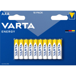 Pile alcaline AAA Energy 1,5 V 10 pièces VARTA