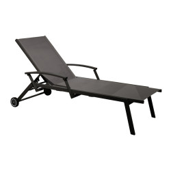 Lit de soleil Florence graphite et gris – Détente assurée