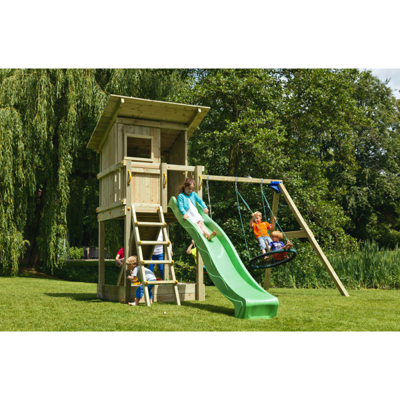 Portique en bois Blue Rabbit Beach Hut - Tour de jeux | BNB WOOD