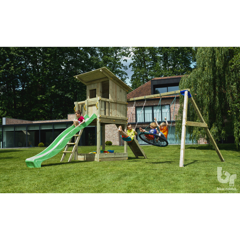 Portique en bois Blue Rabbit Beach Hut - Tour de jeux | BNB WOOD