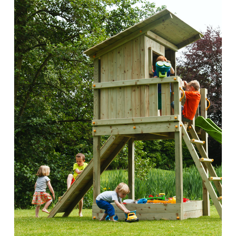 Portique en bois Blue Rabbit Beach Hut - Tour de jeux | BNB WOOD