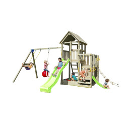 Portique en bois Blue Rabbit Penthouse - Tour de jeux | BNB WOOD