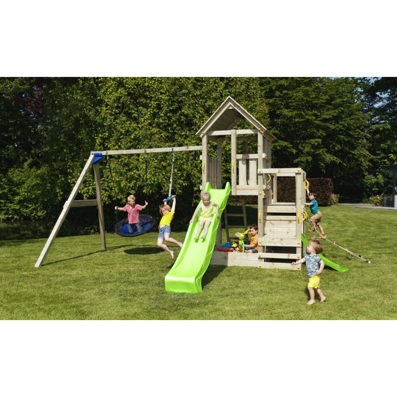 Portique en bois Blue Rabbit Penthouse - Tour de jeux | BNB WOOD