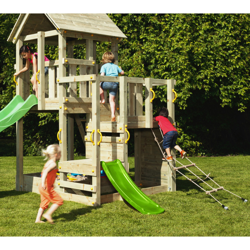 Portique en bois Blue Rabbit Penthouse - Tour de jeux | BNB WOOD