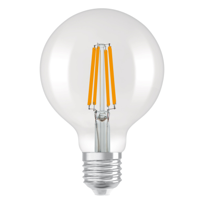 Ampoule LED à filament Ø 9,5 cm E27 blanc chaud 3,8 W OSRAM