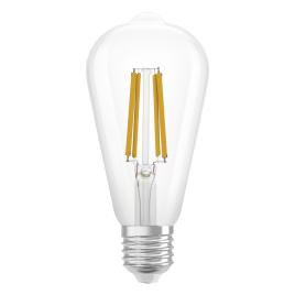 Ampoule LED à filament Ø 6,4 cm E27 blanc chaud 3,8 W OSRAM