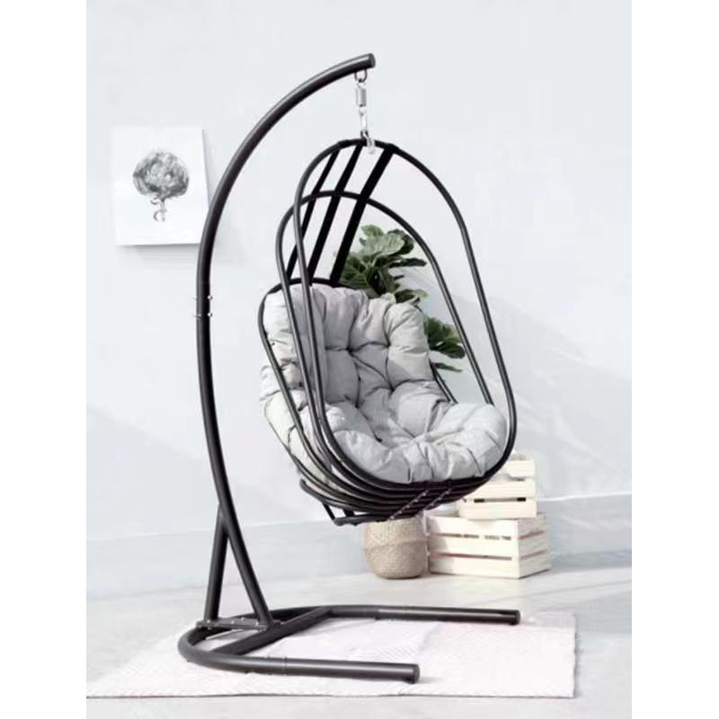 Fauteuil de jardin suspendu en oeuf Gris