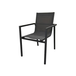 Fauteuil de jardin anthracite – Confort et empilable | IKONE