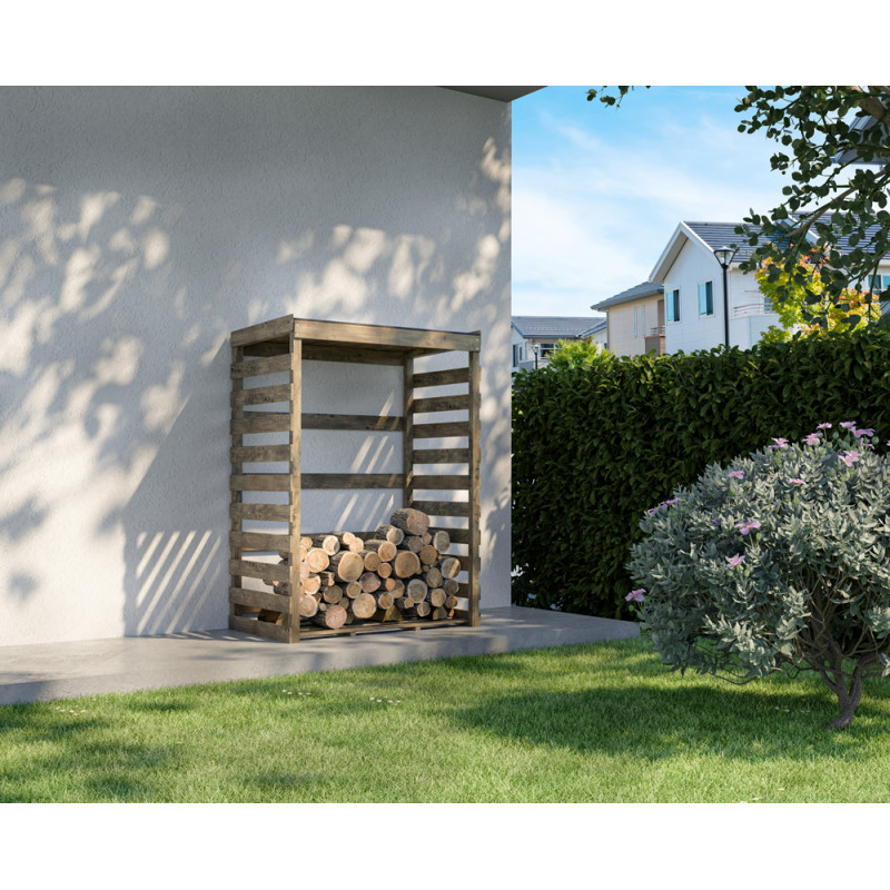 Abri à bûches Colombus en bois – Rangement et protection | FOREST STYLE Abri à bûches Colombus en bois – Rangement et protection | FOREST STYLE