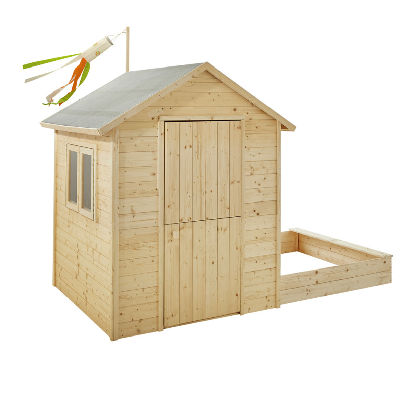 Cabane pour enfant Elisabeth 2,64 x 1,27 x 1,62 m SOULET