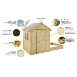 Cabane enfant Elisabeth SOULET - Maisonnette 2,64m | SOULET