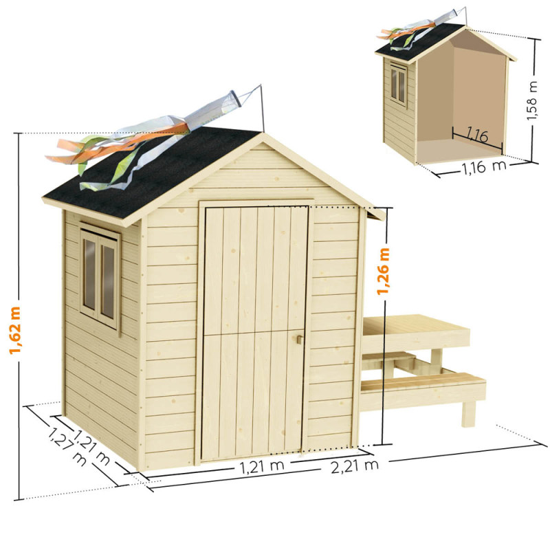 Cabane enfant Tiana SOULET - Maisonnette de jardin | SOULET