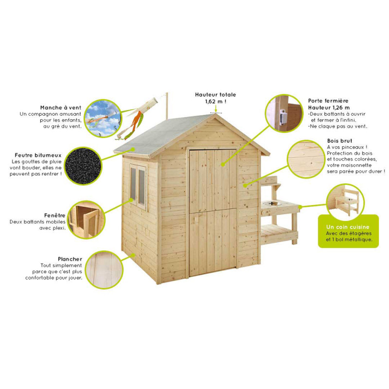 Cabane enfant Jasmine SOULET - Maisonnette d'enfants | SOULET