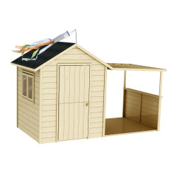 Cabane pour enfant Eugénie 2,56 x 1,27 x 1,62 m SOULET