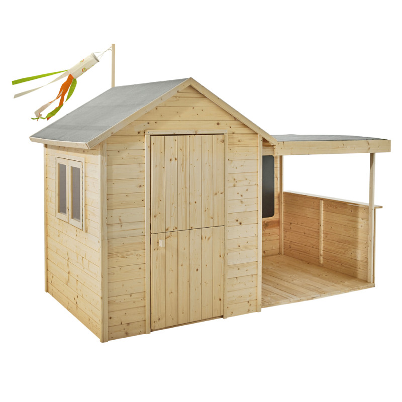 Cabane pour enfant Sarah 2,56 x 1,27 x 1,62 m SOULET