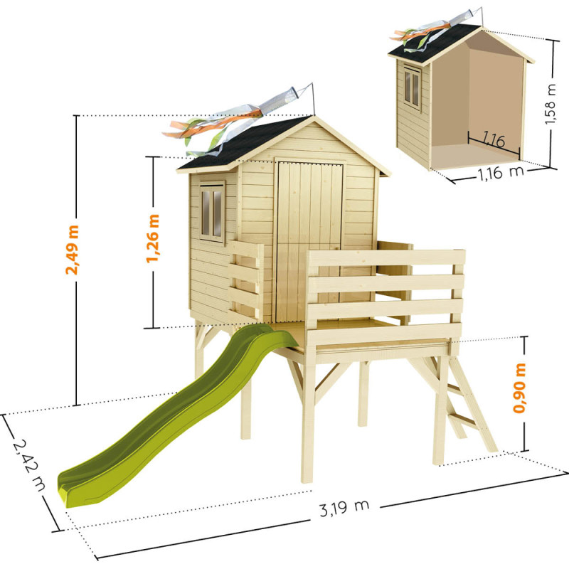 Cabane Enfant Joséphine SOULET - Maisonnette 3,19m | SOULET