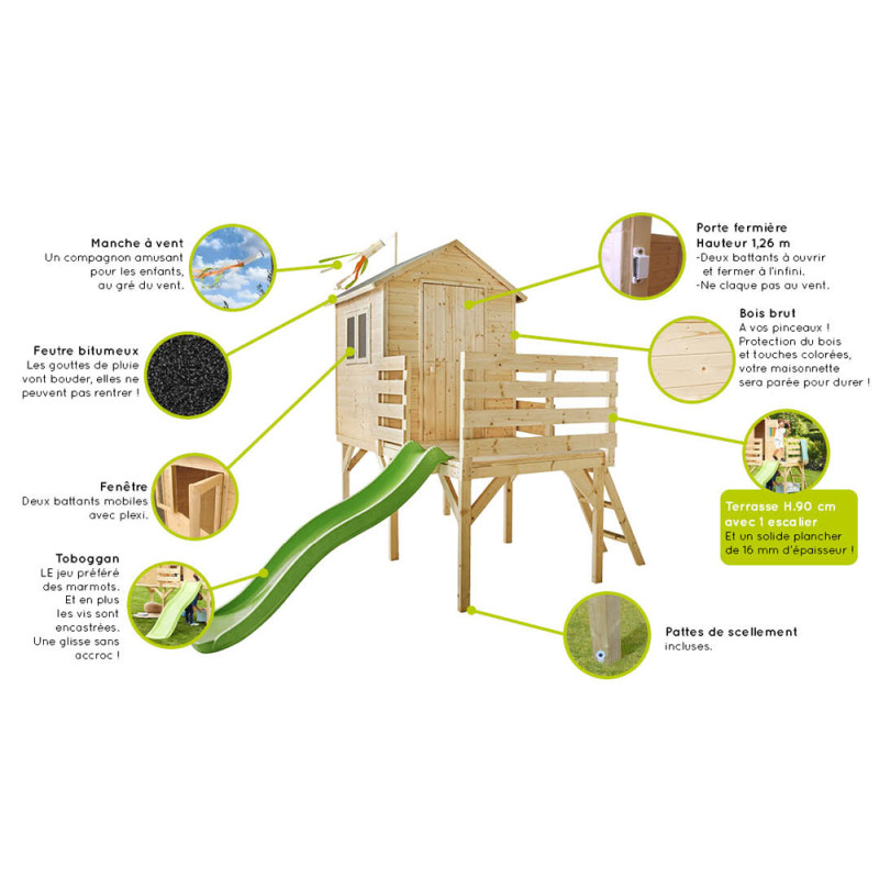 Cabane Enfant Joséphine SOULET - Maisonnette 3,19m | SOULET