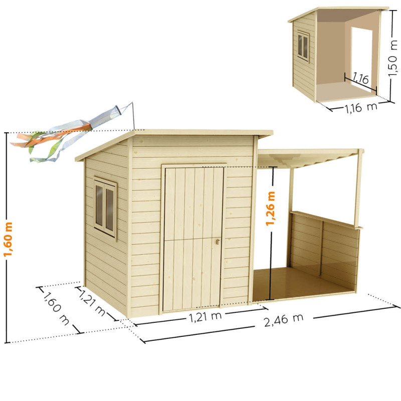 Cabane enfant Santa Barbara SOULET - Maisonnette de jardin | SOULET