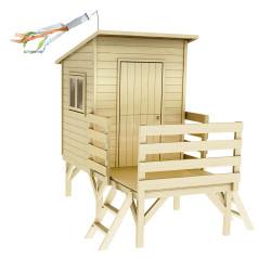 Cabane enfant Oakland SOULET 1,87x2,61x2,16m | SOULET