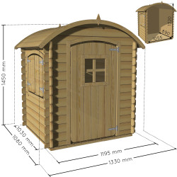 Cabane enfant Patty SOULET - Maisonnette 1,33m | SOULET