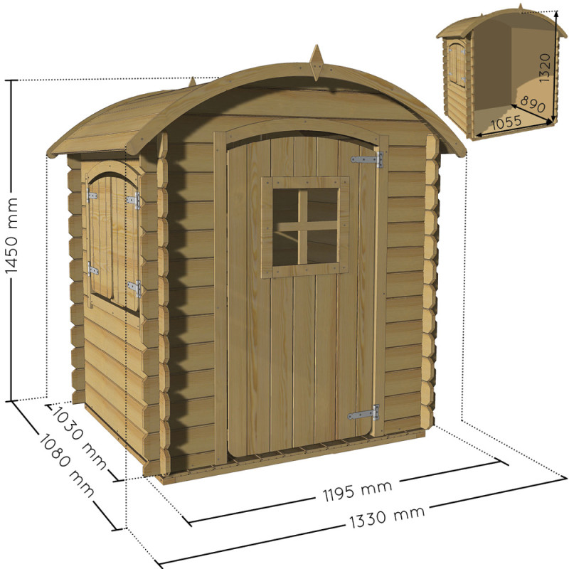 Cabane enfant Patty SOULET - Maisonnette 1,33m | SOULET
