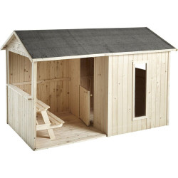 Cabane enfant Jazz SOULET 2,42m – Maisonnette pour jardin | SOULET