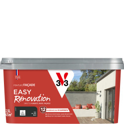 Peinture pour façade Easy Rénovation noir mat 2,5 L V33 Peinture pour façade Easy Rénovation noir mat 2,5 L V33