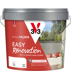 Peinture pour façade Easy Rénovation blanc mat 10 L V33 Peinture pour façade Easy Rénovation blanc mat 10 L V33
