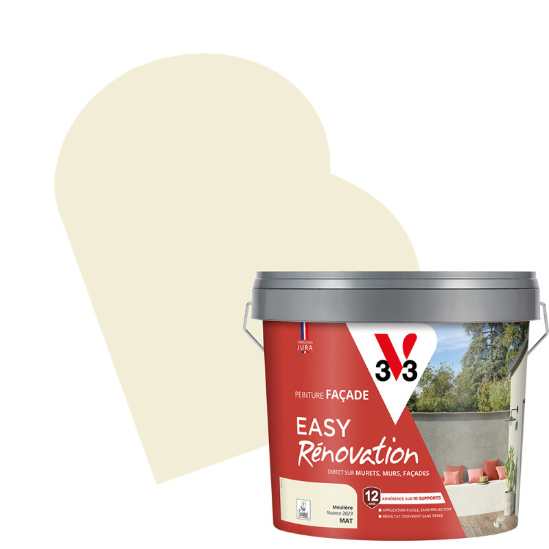 Peinture pour façade Easy Rénovation meulière mat 10 L V33