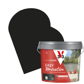 Peinture pour façade Easy Rénovation noir mat 10 L V33