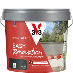 Peinture pour façade Easy Rénovation noir mat 10 L V33 Peinture pour façade Easy Rénovation noir mat 10 L V33