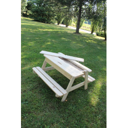 Table pique-nique enfant avec bac à sable – Jeux extérieurs
 Table pique-nique enfant avec bac à sable – Jeux extérieurs