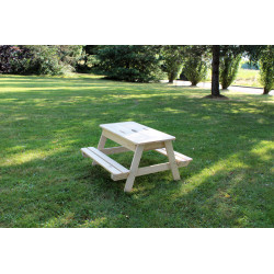 Table pique-nique enfant avec bac à sable – Jeux extérieurs
 Table pique-nique enfant avec bac à sable – Jeux extérieurs