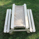 Table de pique-nique avec bac à sable 90 x 91,5 x 50 cm